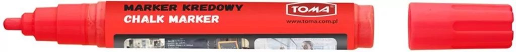 Marker kredowy 4,45 mm czerwony TOMA - tantis.pl