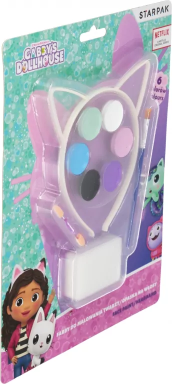 Farby do twarzy 6 kolorów z opaską Gabby - tantis.pl