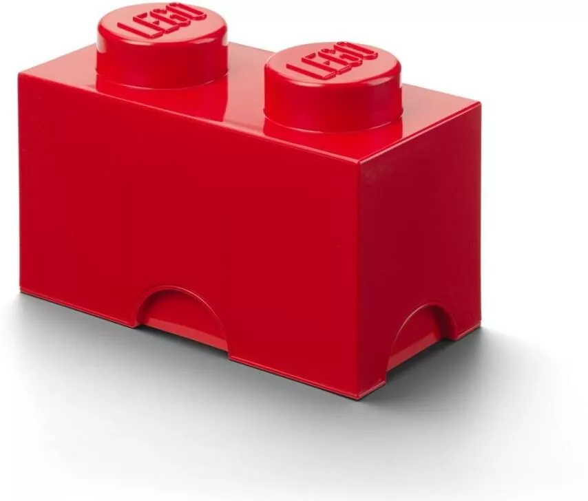 LEGO(R) pojemnik klocek dwójka czerwony - tantis.pl