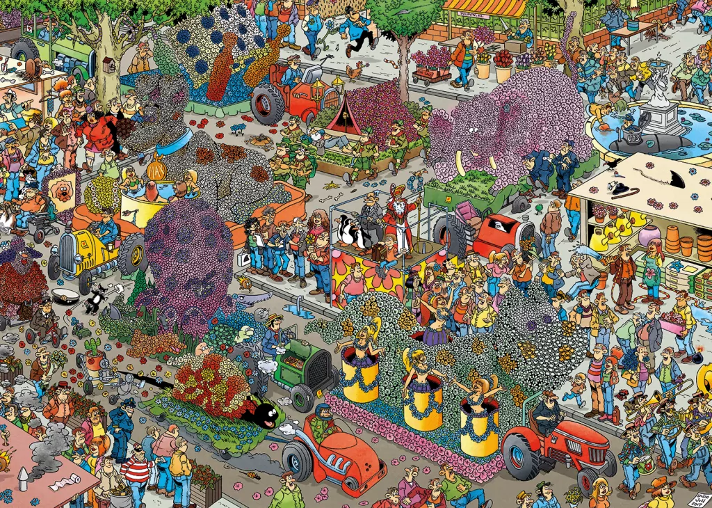 Puzzle 1000 Haasteren Parada kwiatów - tantis.pl