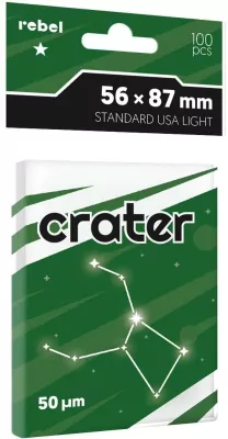 Koszulki na karty Rebel (56x87 mm) Crater Light, 100 sztuk