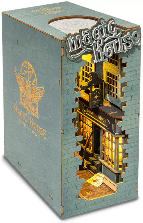 Składany Drewniany Model LED. Magiczny Dom - tantis.pl