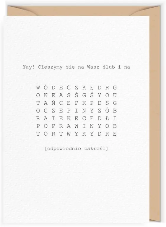 Karnet Ślub - tantis.pl