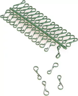 Haczyki plastikowe do ozdób, 60 sztuk