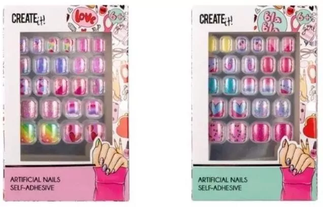 CREATE IT! Kolorowe tipsy naklejki, mix - tantis.pl