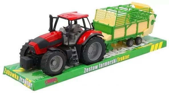 Traktor z przyczepą pod kloszem - tantis.pl