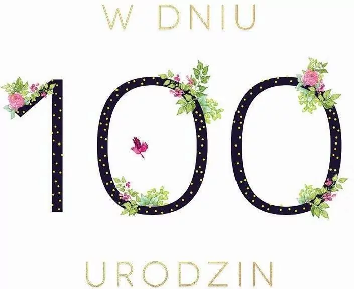 Karnet Swarovski kwadrat: Urodziny 100 - tantis.pl