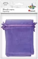 Woreczki z organzy wrzosowe 9x12cm 6szt - tantis.pl