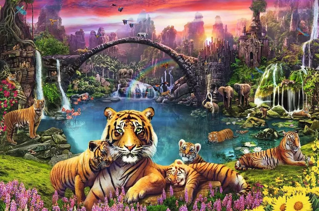 Dzika natura z kwiatami. 167197. Puzzle 3000 - tantis.pl