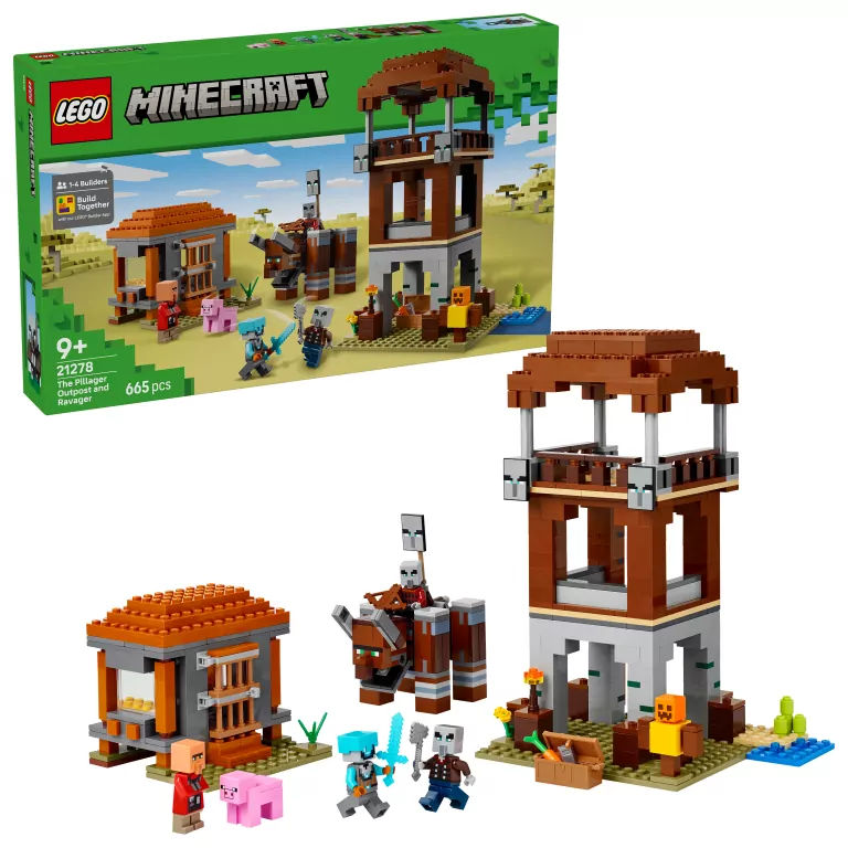 LEGO® Minecraft. Kryjówka rozbójników i dewastatorów 21278 - tantis.pl