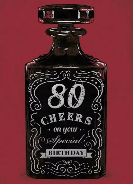 Karnet B6 z kopertą. Urodziny 80 - tantis.pl