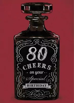 Karnet B6 z kopertą. Urodziny 80