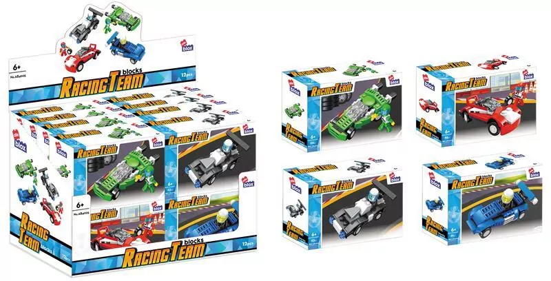Klocki konstrukcyjne Alleblox Speed 61-66 elementów, mix - tantis.pl