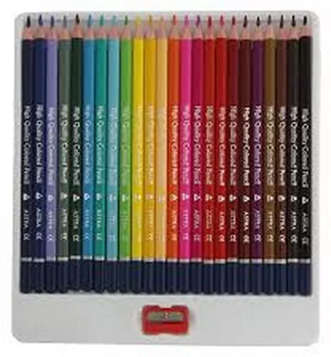 Kredki ołówkowe trójkątne. 24 kolory - tantis.pl