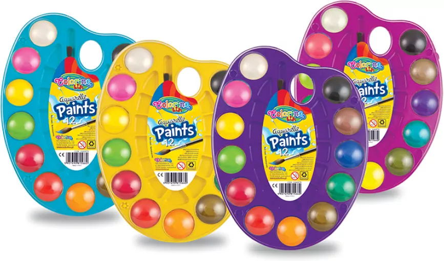 Farby akwarelowe  Colorino Kids paletka 12 kolorów - tantis.pl