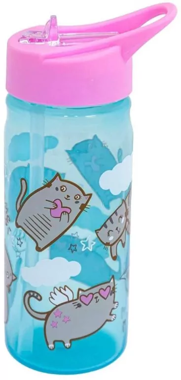 Bidon z rurką Aqua Pure Meow 450ml ASTRA - tantis.pl