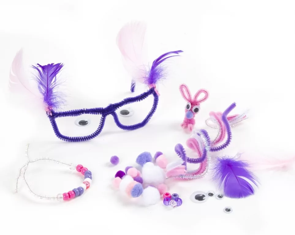 Pastelowy zestaw kreatywny. 120 elementów - tantis.pl