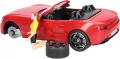Auto Roadster czerwone z figurką kolarki i rowerem - tantis.pl