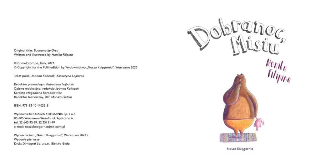 Dobranoc, Misiu - tantis.pl