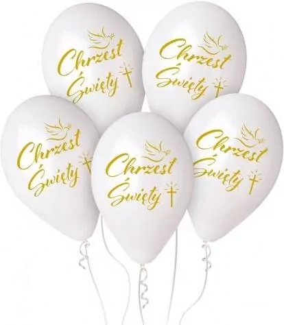 Balony premium hel Chrzest 33cm - tantis.pl