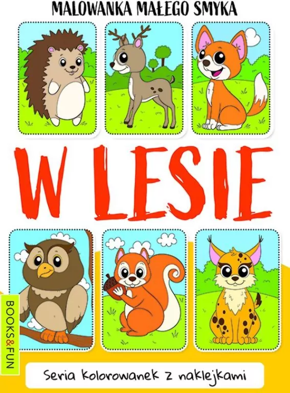 W lesie. Malowanka małego smyka - tantis.pl