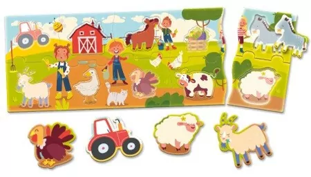 Puzzle panorama Farma. Carotina Baby - tantis.pl