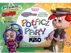 Połącz w pary. Ćw. uspraw. piszącą rączkę 3-4 lata - tantis.pl