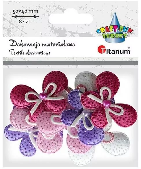Ozdoba materiałowa Kokardki mix - tantis.pl