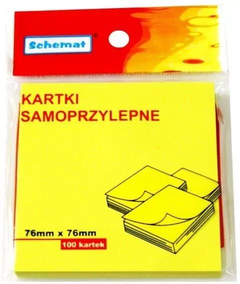 Karteczki samoprzylepne 76x76mm 100szt - tantis.pl