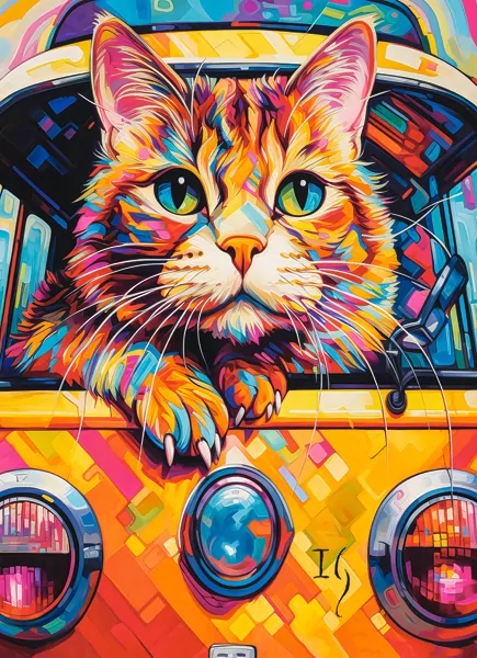Castor. Puzzle 100. Cat Bus Travel - tantis.pl