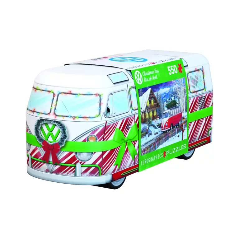 Puzzle 550 TIN VW Christmas Bus 8551-5664 - tantis.pl