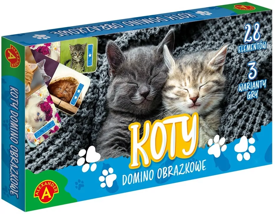 Domino obrazkowe. Koty - tantis.pl