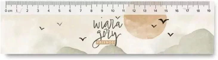 Linijka papierowa - Wiara góry przenosi - tantis.pl