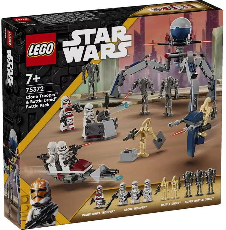 LEGO® Star Wars™. Zestaw bitewny z żołnierzem armii klonów™ i droidem bojowym™ - tantis.pl