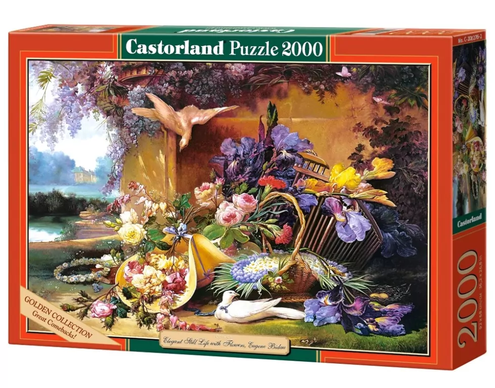 Puzzle 2000 Copy of Elegant Still Life with Flowers, Eugene Bidau - tantis.pl