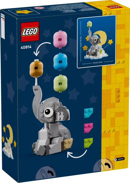 LEGO® Słoniątko na niebie 40814 - tantis.pl