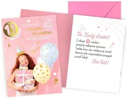 Karnet. Urodziny 11 dziewczynka