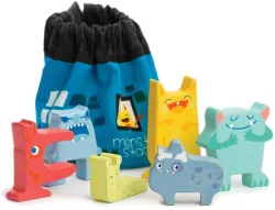 Gra zręcznościowa drewniana wesołe potwory