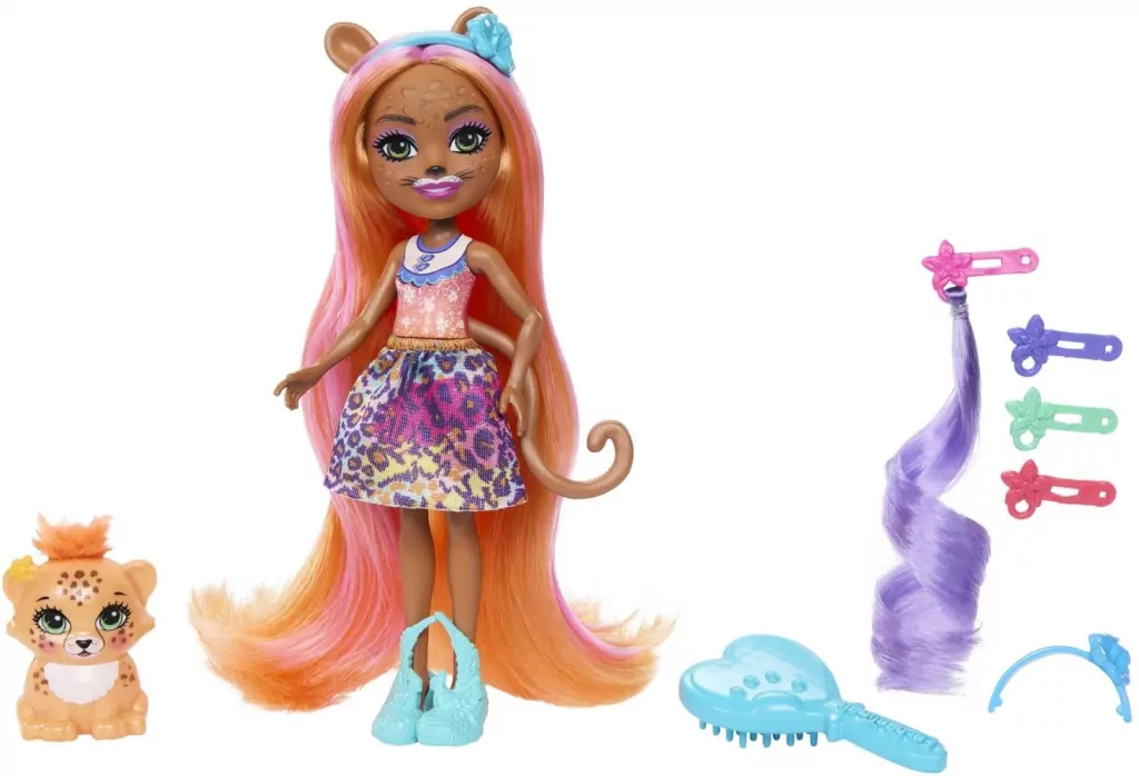 Lalka Charisse & Grinsy Gepard. Enchantimals - tantis.pl