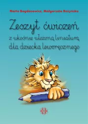 Zeszyt ćwiczeń z ukośnie ułożoną liniaturą dla dziecka leworęcznego