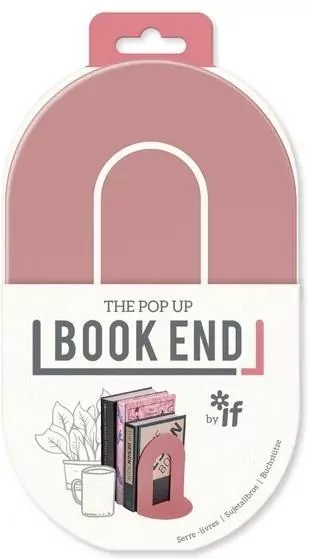 Book End Podpórka pod książki pudrowy róż - tantis.pl