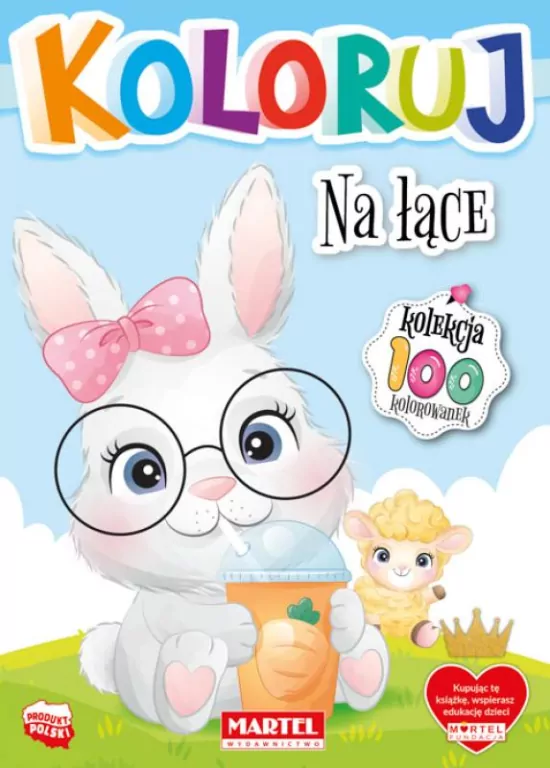 Na łące. Koloruj - tantis.pl