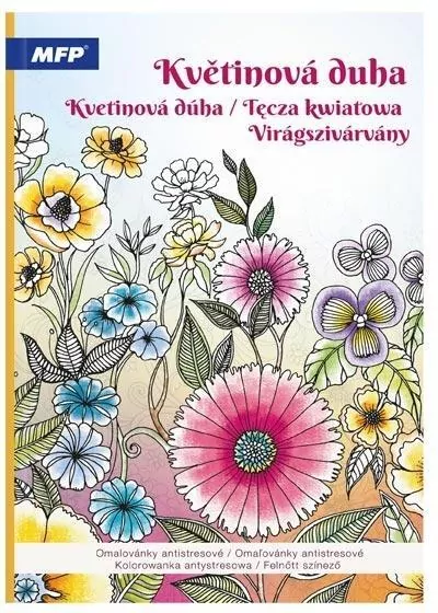 Kolorowanka antystresowa tęcza kwiatowa - tantis.pl