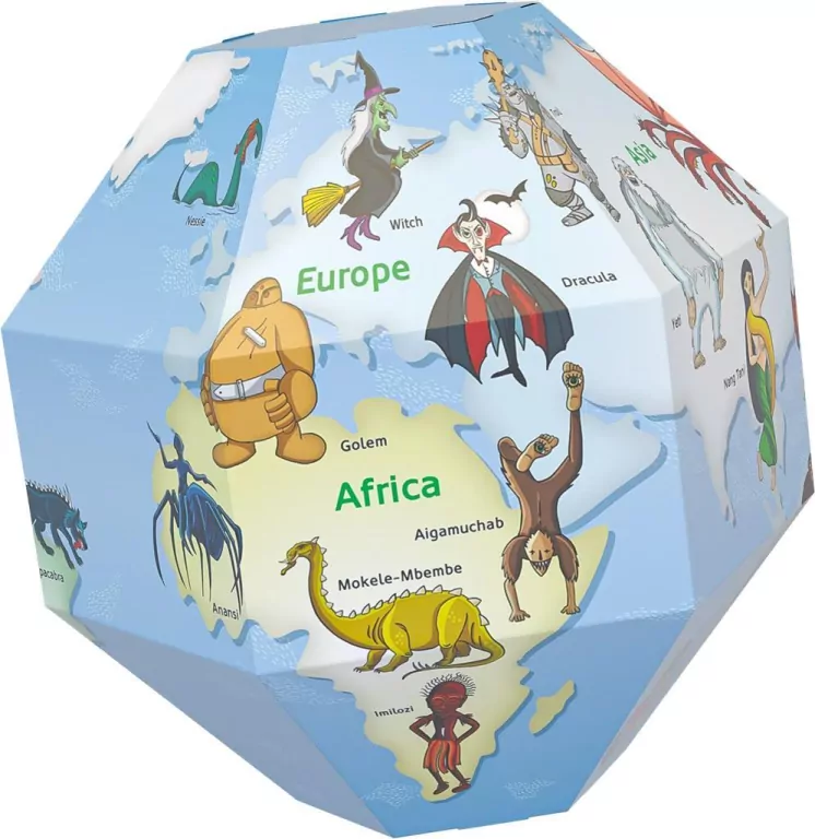 Globus 3D do składania - Potwory - tantis.pl