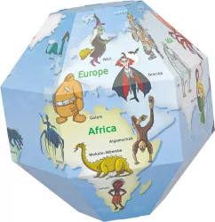 Globus 3D do składania - Potwory