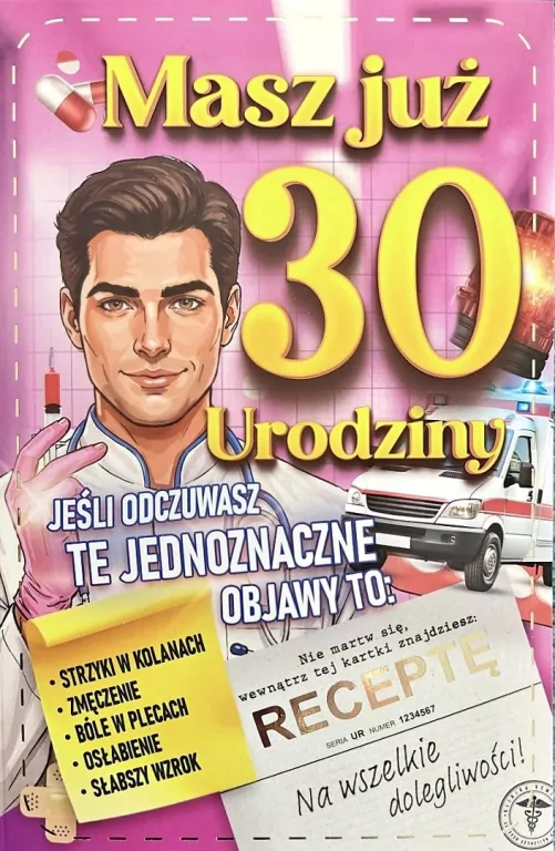 Karnet Urodziny 30 - tantis.pl