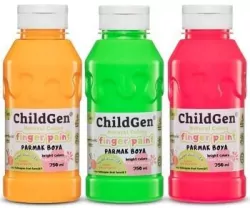 Farby do malowania palcami 3x350ml