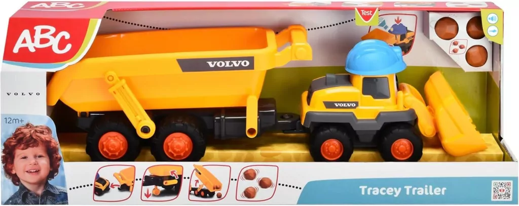 ABC Pojazd Volvo z grzechotką 65cm - tantis.pl