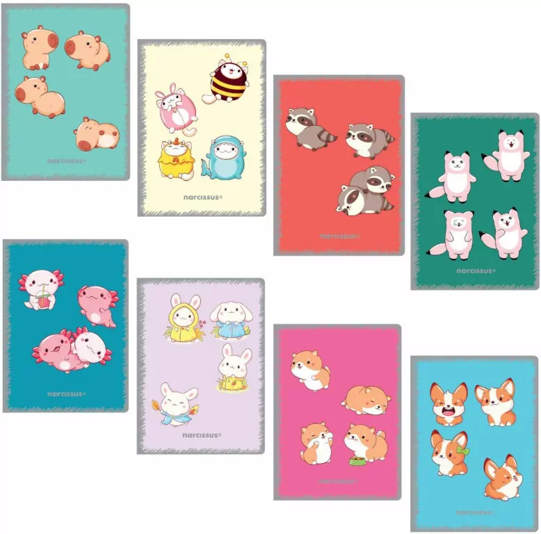 Zeszyt A6 40k. kratka PP Kawaii 1szt.mix - tantis.pl