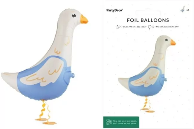 Balon foliowy Gęś 47,5x69,5cm - tantis.pl